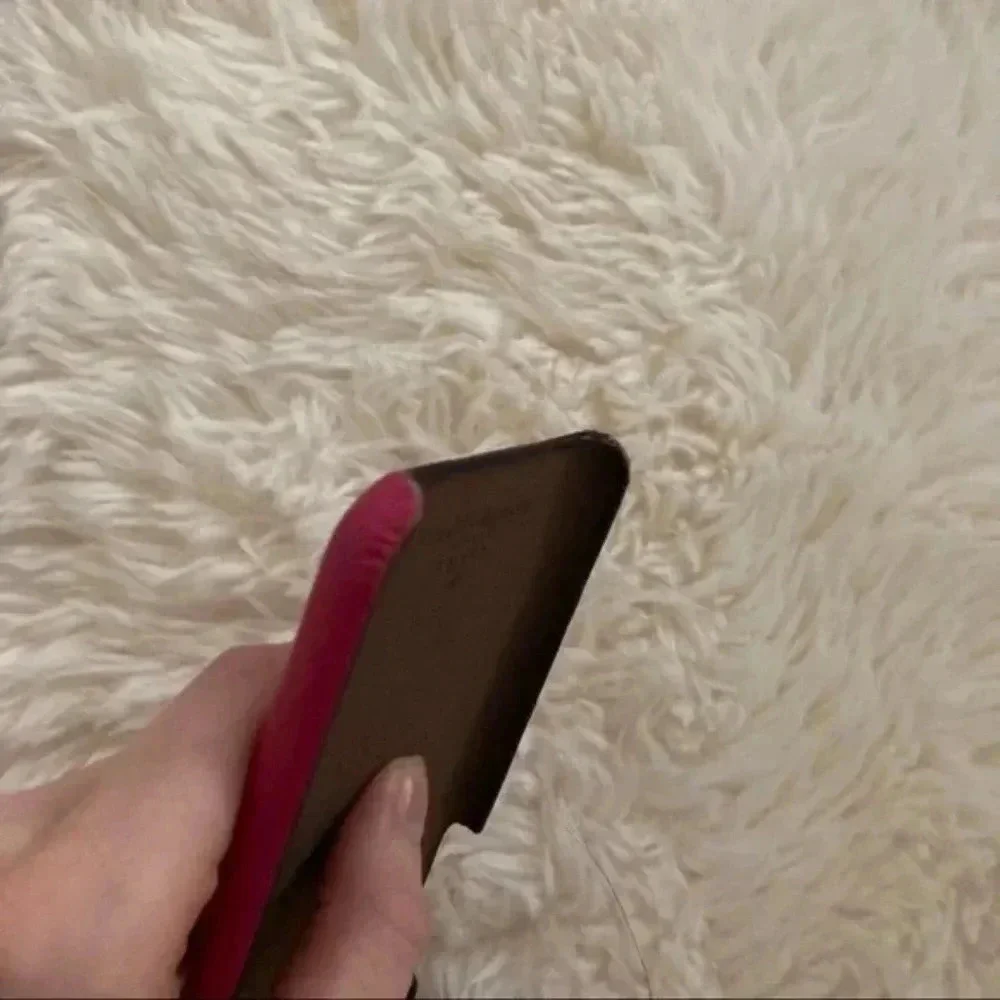 GUCCI Vintage Logo Print IPhone SE/7/8 Leather Pink Phone Case